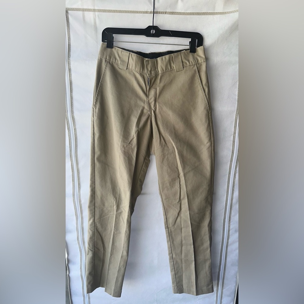 Dickies Tan Chinos Flat Front Straight Leg (gently worn) 29x30